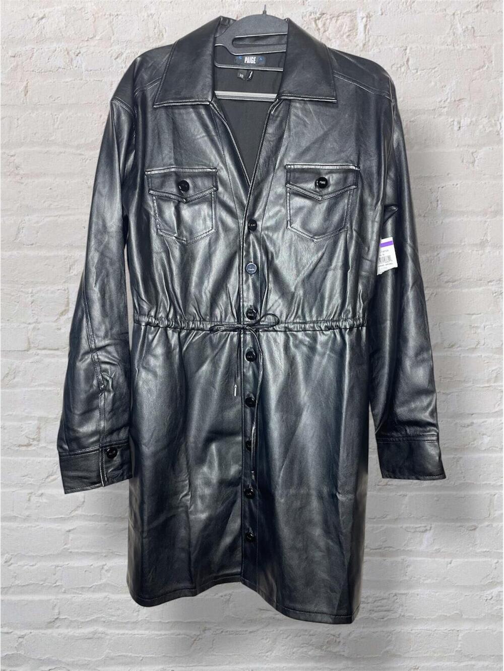 PAIGE Karmine New Mini Dress / Shacket XS Off Duty Grunge
